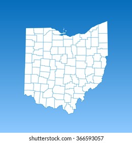 map of Ohio
