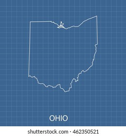 map of Ohio