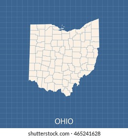 map of Ohio