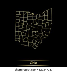 map of Ohio