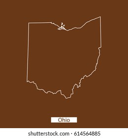 map of Ohio