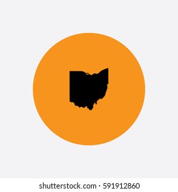 Map of Ohio Vector Illustration

