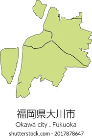 福岡県 地図 の画像 写真素材 ベクター画像 Shutterstock