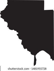 Map of Okeechobee  County in florida state