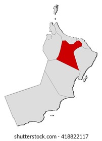 Map - Oman, Ad Dakhiliyah