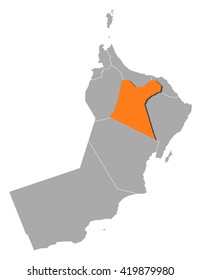 Map - Oman, Ad Dakhiliyah