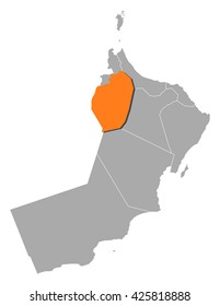 Map - Oman, Ad Dhahirah