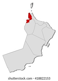 Map - Oman, Al Buraimi