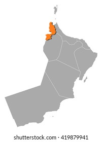 Map - Oman, Al Buraimi