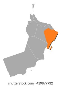 Map - Oman, Ash Sharqiyah