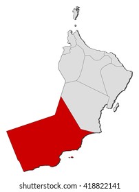 Map - Oman, Dhofar