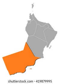 Map - Oman, Dhofar