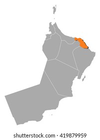 Map - Oman, Muscat