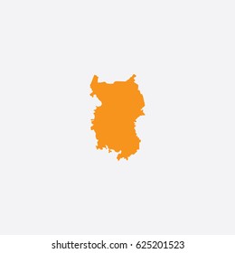 Map of Omsk - Russia Vector Illustration

