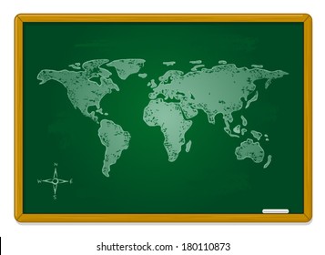 Map on the Blackboard 
