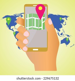 Map on mobile