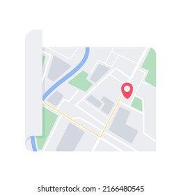 Map on the phone for navigation. sender to receiver