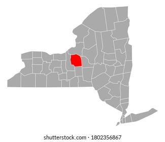 Map of Onodaga in New York on white