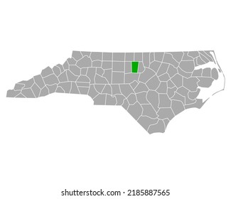 Map of Orange in North Carolina on white