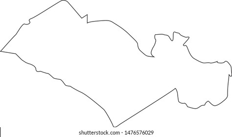 Map Of Orangeburg  County In The State Of South Carolina