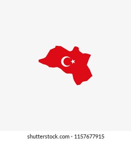 Map of Ordu - Turkey Vector Illustration

