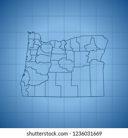 map of Oregon