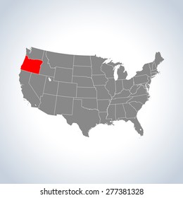map of Oregon