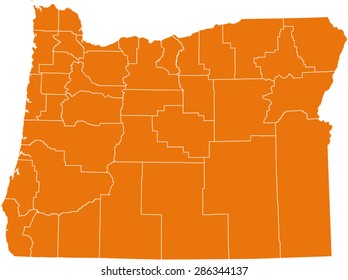 map of Oregon