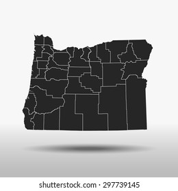 map of Oregon