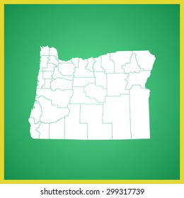 map of Oregon
