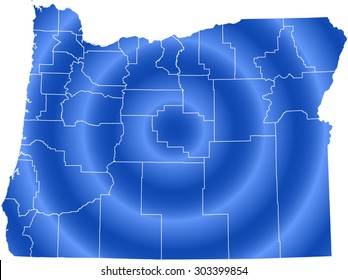 map of Oregon