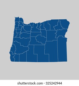 map of Oregon