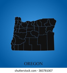 map of Oregon