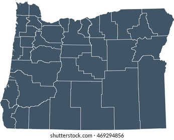 map of Oregon