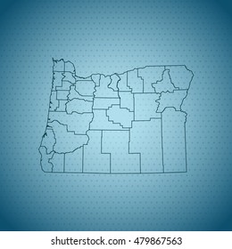 map of Oregon
