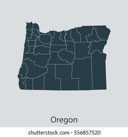 map of Oregon