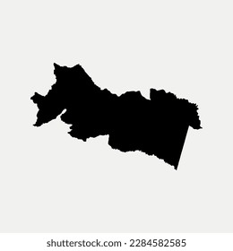 Map of Orellana Province - Ecuador region outline silhouette vector illustration
