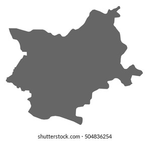 Map - Osijek-Baranja (Croatia)