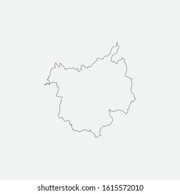 Map of Ostrava - Czechia graphic element Illustration template design
