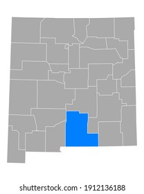 Map of Otero in New Mexico on white
