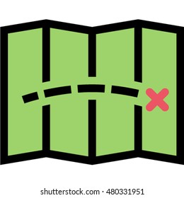 map outline icon
