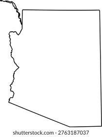 A map outline of the state of indiana and an unidentified region next to it. Vector