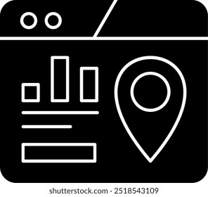Map Pack Glyph Vector Icon Design