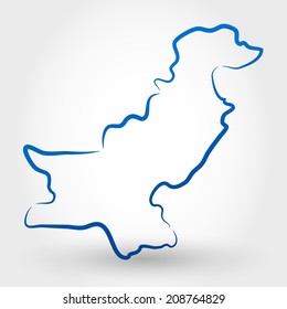 map of pakistan. map concept