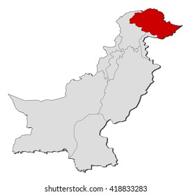 Map - Pakistan, Gilgit-Baltistan