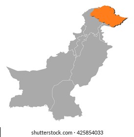 Map - Pakistan, Gilgit-Baltistan