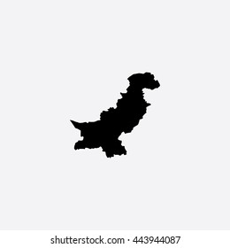 Map of Pakistan Vector Illustration