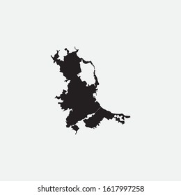 Map of Palermo - Italy graphic element Illustration template design
