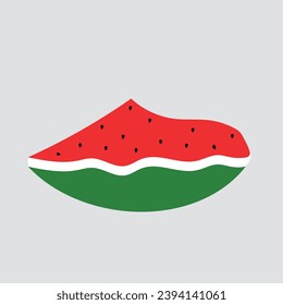 map, Palestinian flag and watermelon as a symbol of Palestinian .