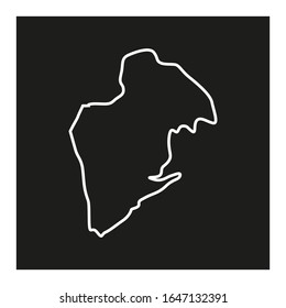 map of panama west region in country of Panama